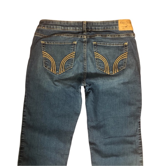 🔹Hollister Women's Straight Leg Blue Jeans Sz 7-R🔹 - Picture 4 of 11